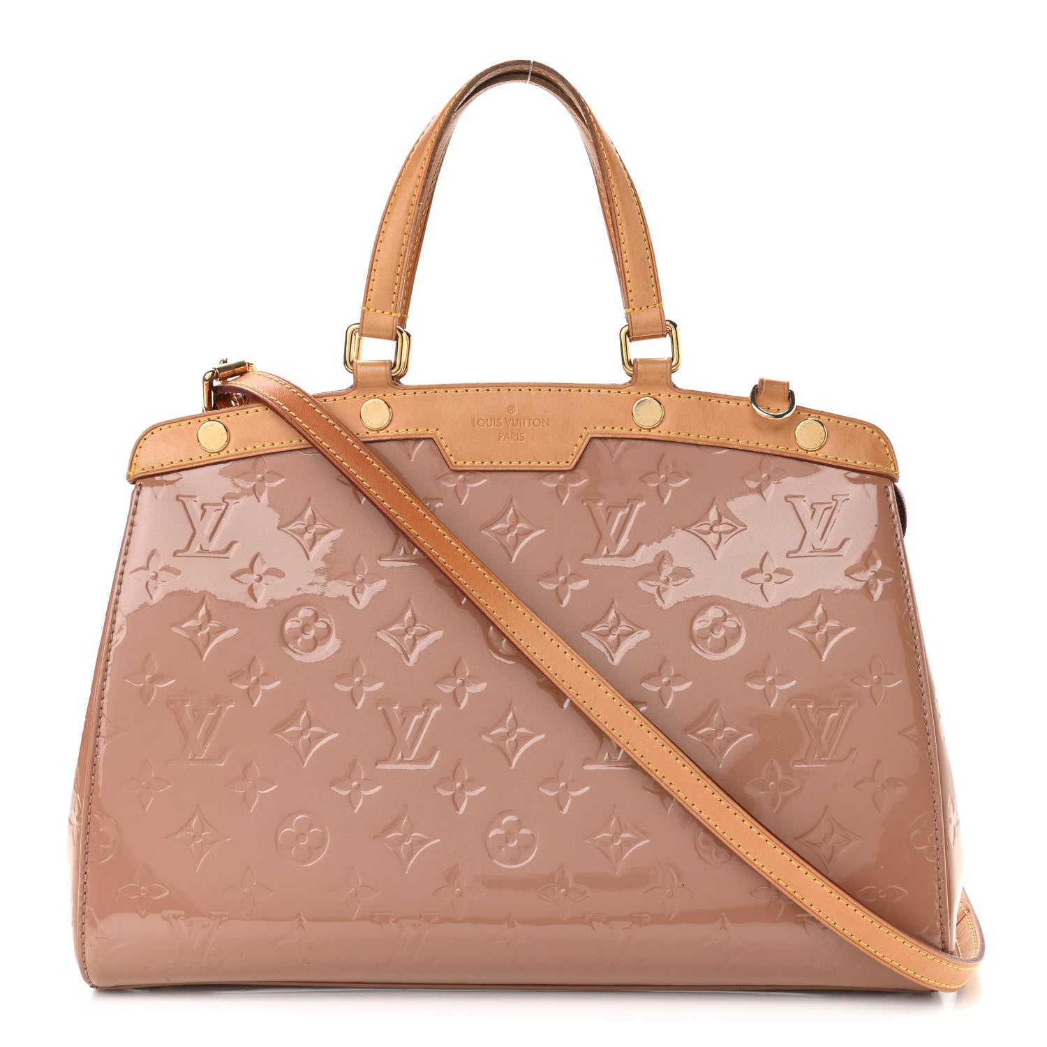 Louis Vuitton Vernis Brea MM Rose Velours 1 of 11