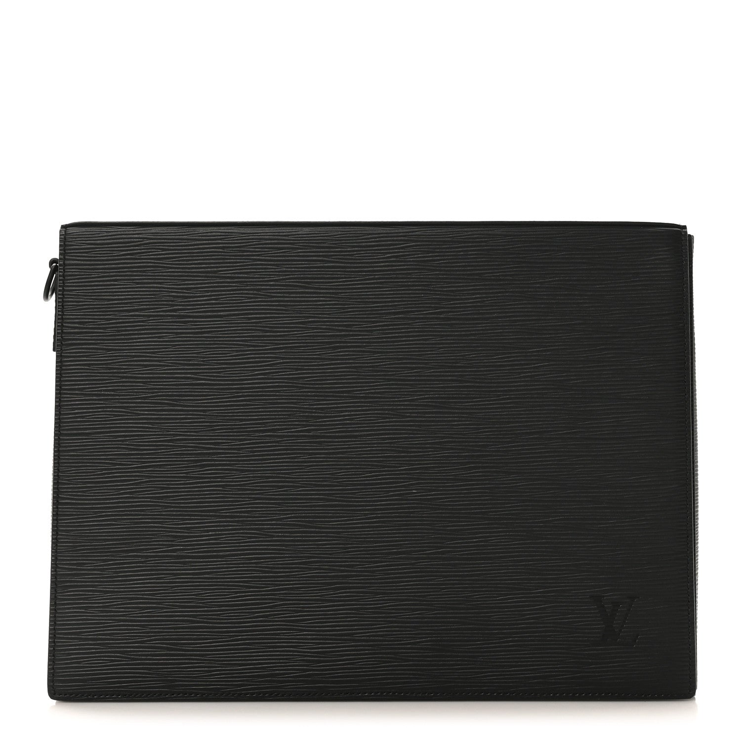 Louis Vuitton Epi Monogram Eclipse Porte Document Portfolio Black 1 of 7