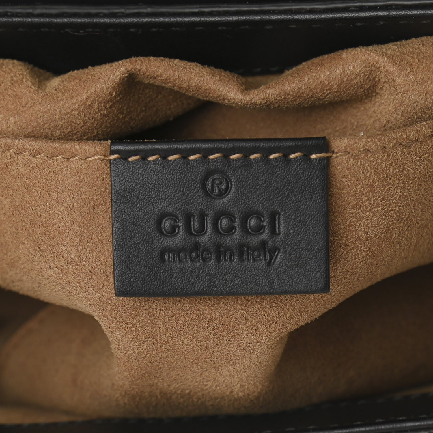 Gucci GG Supreme Monogram Web Medium Padlock Messenger Shoulder Bag Black 5 of 13