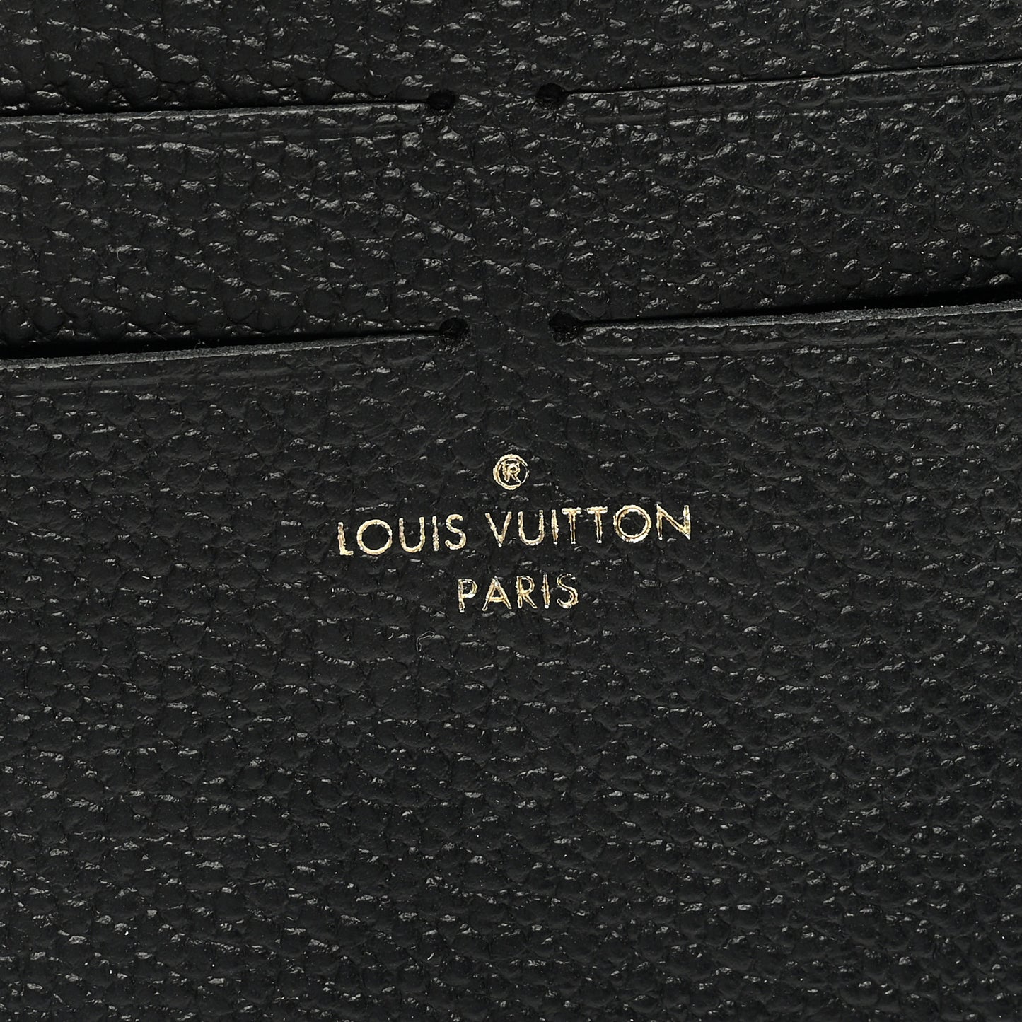 Calfskin Felicie Chain Wallet Card Holder Insert Black