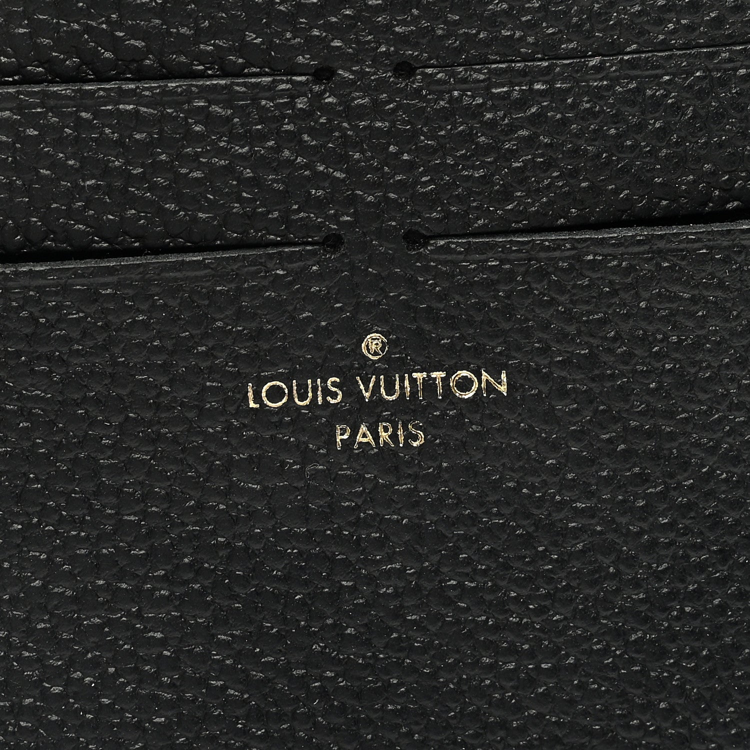 Louis Vuitton Calfskin Felicie Chain Wallet Card Holder Insert Black 6 of 6