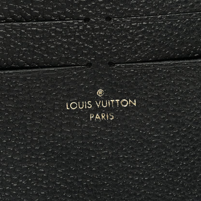 Louis Vuitton Calfskin Felicie Chain Wallet Card Holder Insert Black 6 of 6