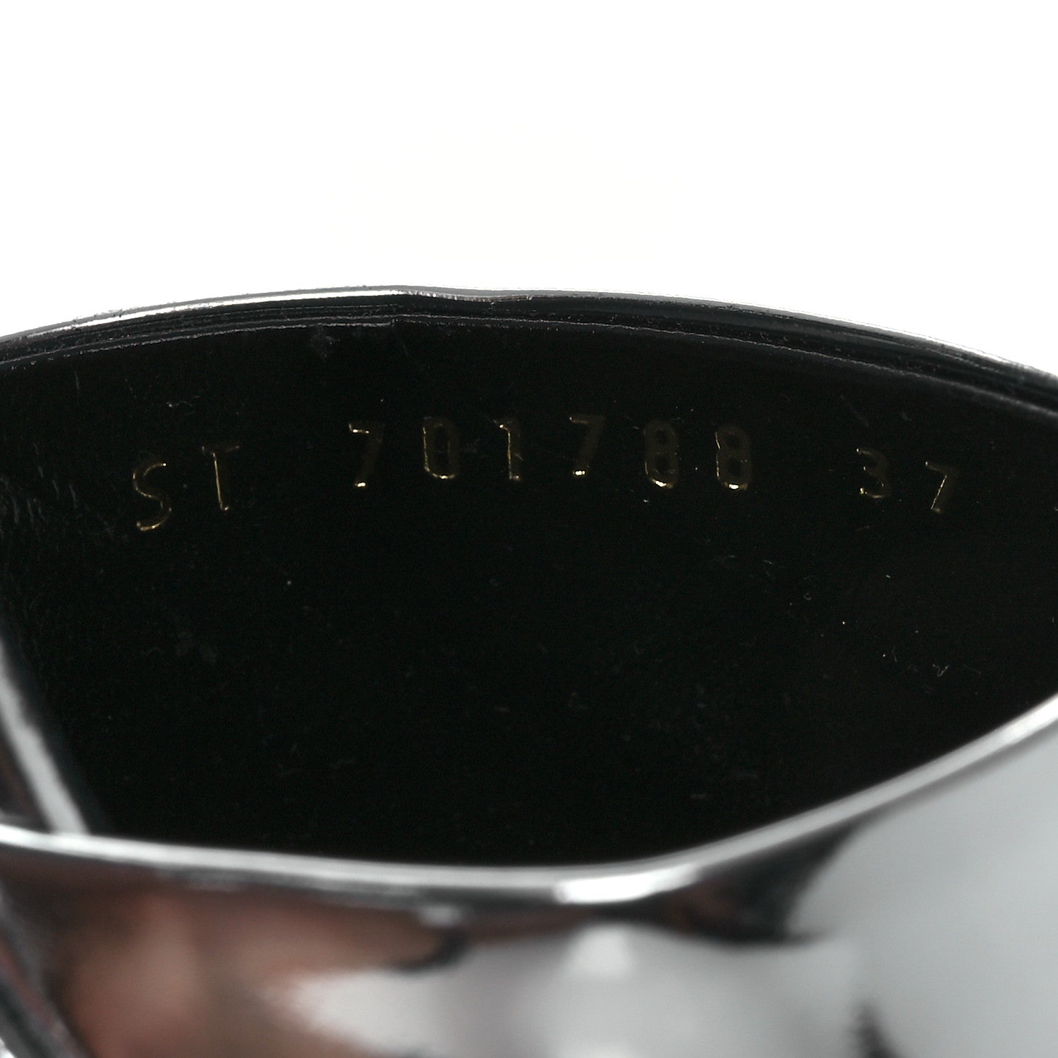 Saint Laurent Metallic Patent Sexy 95 Tanouk Platform Sandals 37 Argento 10 of 13