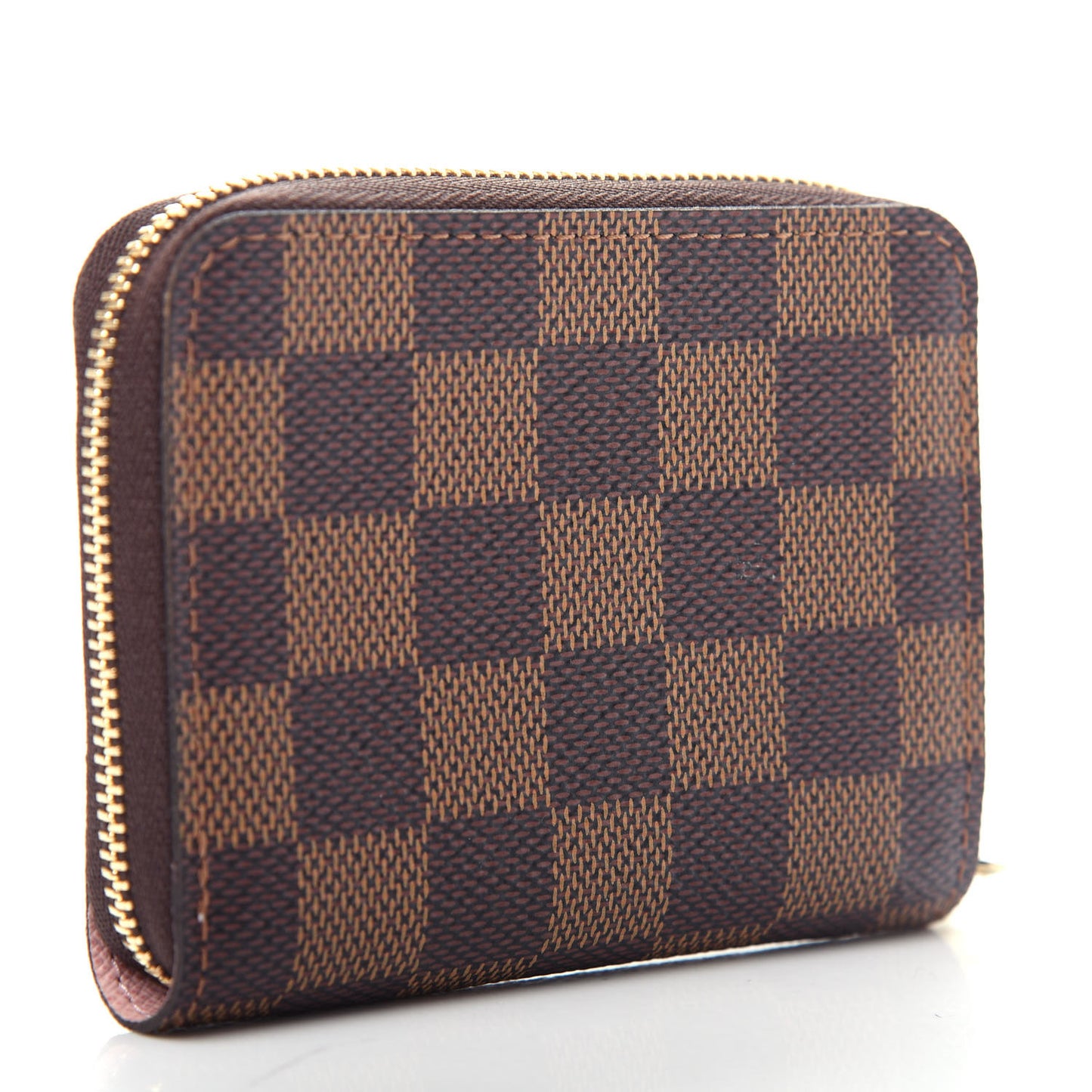 Damier Ebene Zippy Coin Purse Rose Ballerine