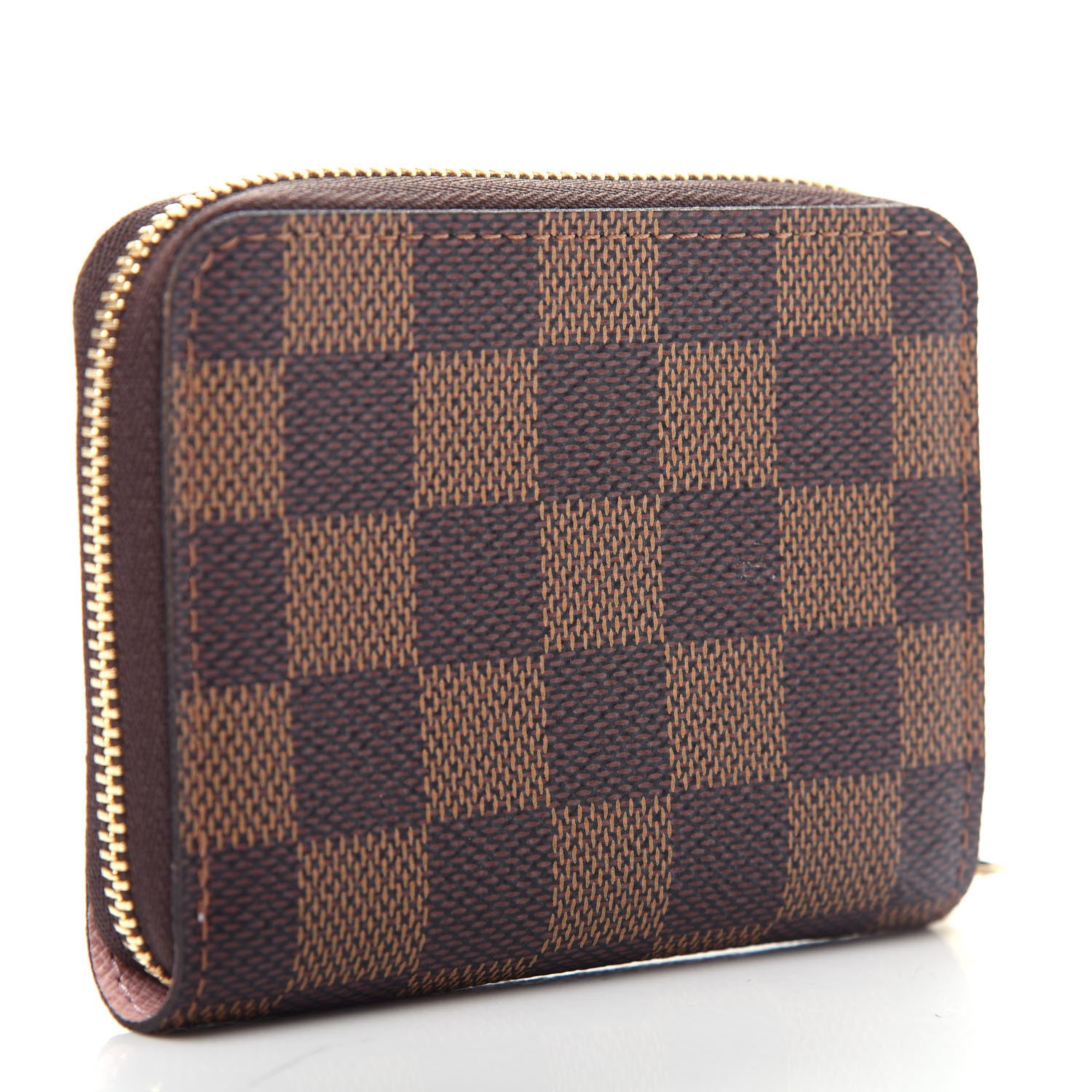 Louis Vuitton Damier Ebene Zippy Coin Purse Rose Ballerine 3 of 8