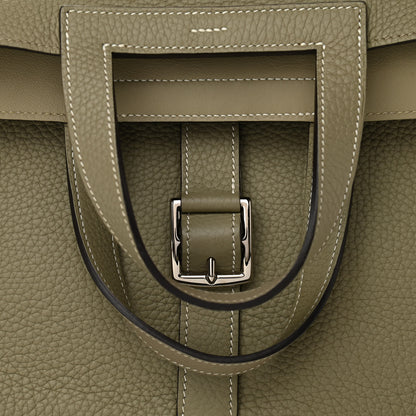 Hermes Taurillon Clemence Halzan 31 GM Sauge 8 of 11