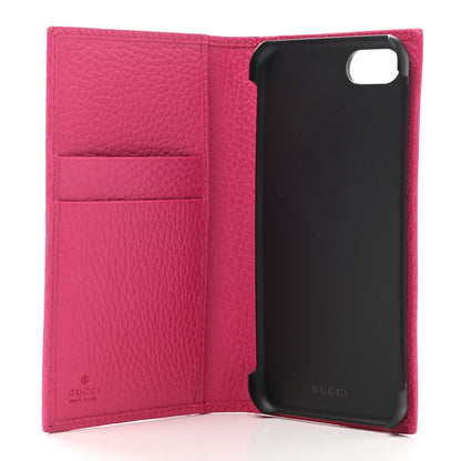Gucci Pebbled Calfskin GG Marmont iPhone 7/8 Case Pink 5 of 9