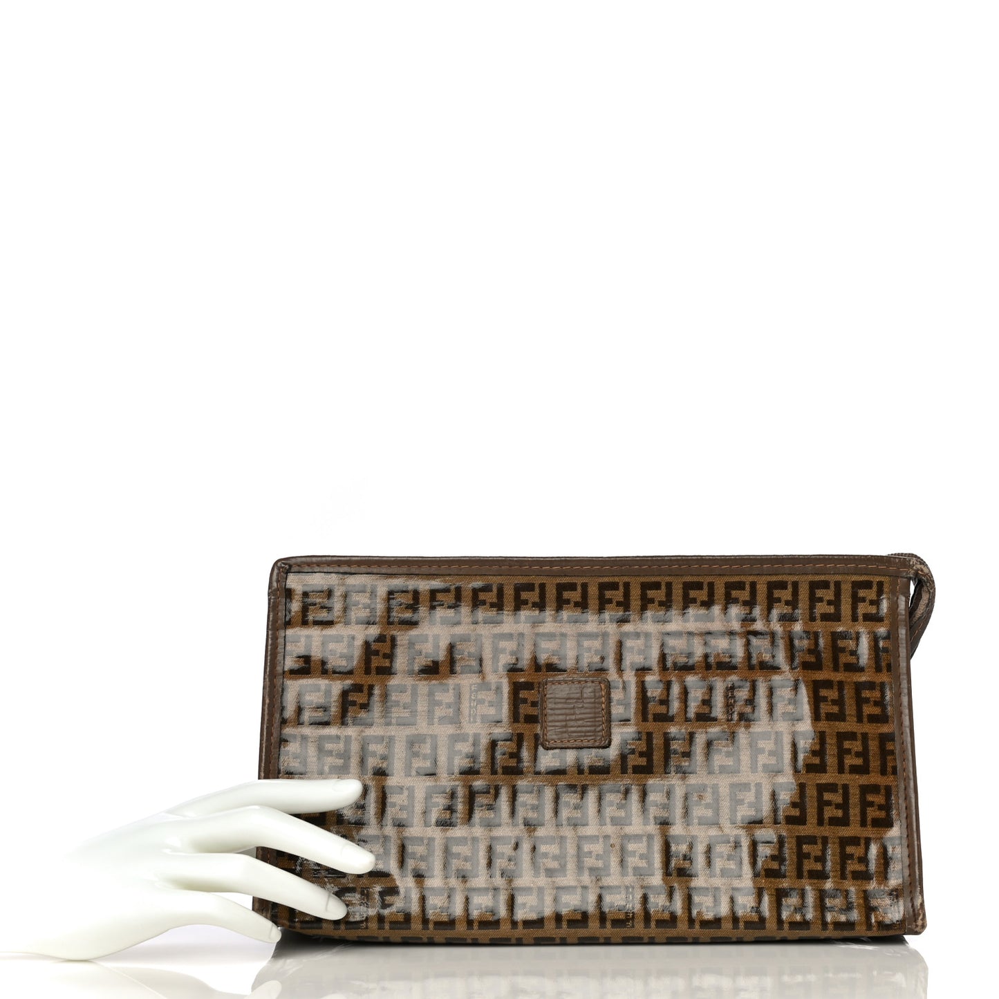 Vinyl Zucchino Zip Pouch Tobacco