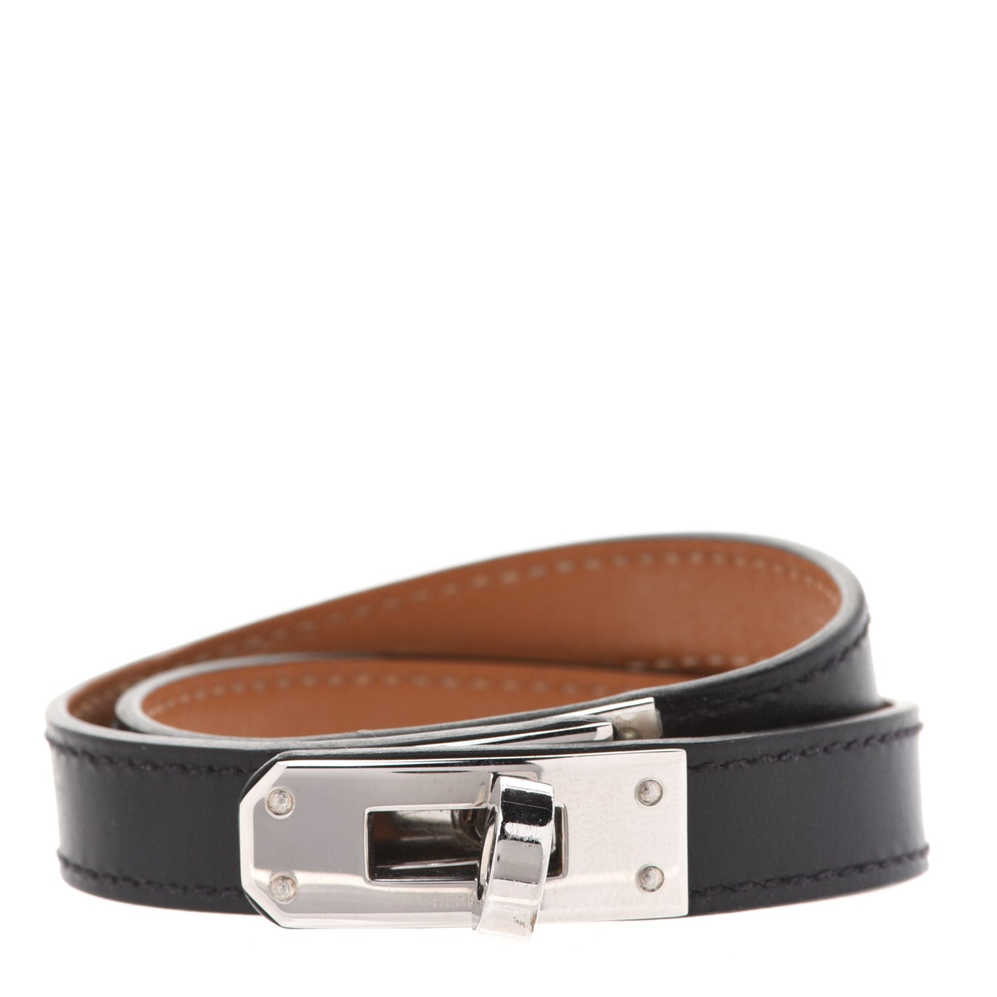 Box Kelly Double Tour Bracelet M Black