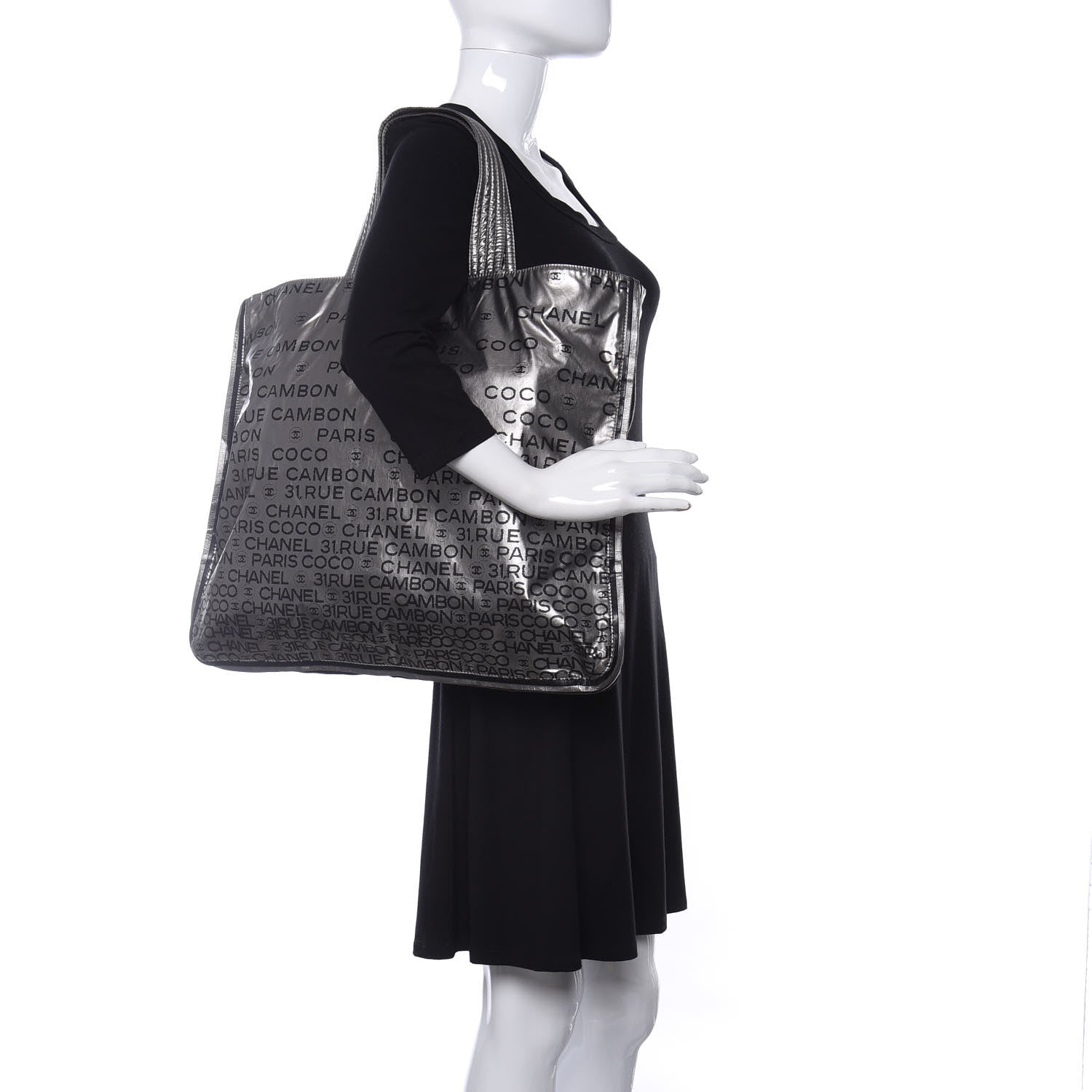 Chanel Coated Canvas Unlimited Large Tote Argent Fonce 2 of 10