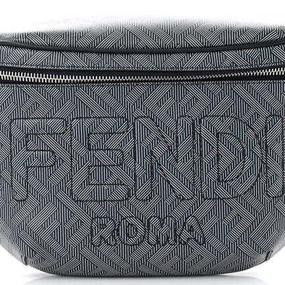 Fendi Calfskin Shadow Striped FF Logo Belt Bag Multicolor 8 of 10