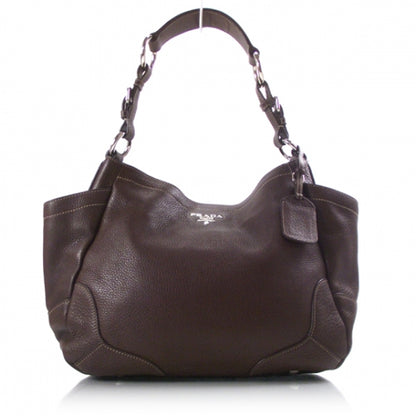 Prada Vitello Daino Hobo Brown 1 of 11