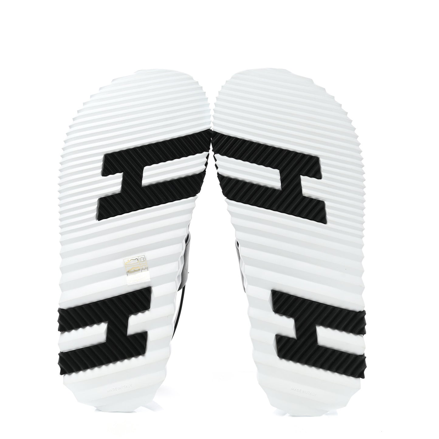 Calfskin Goatskin Mens Electric Sandals 43 Black White