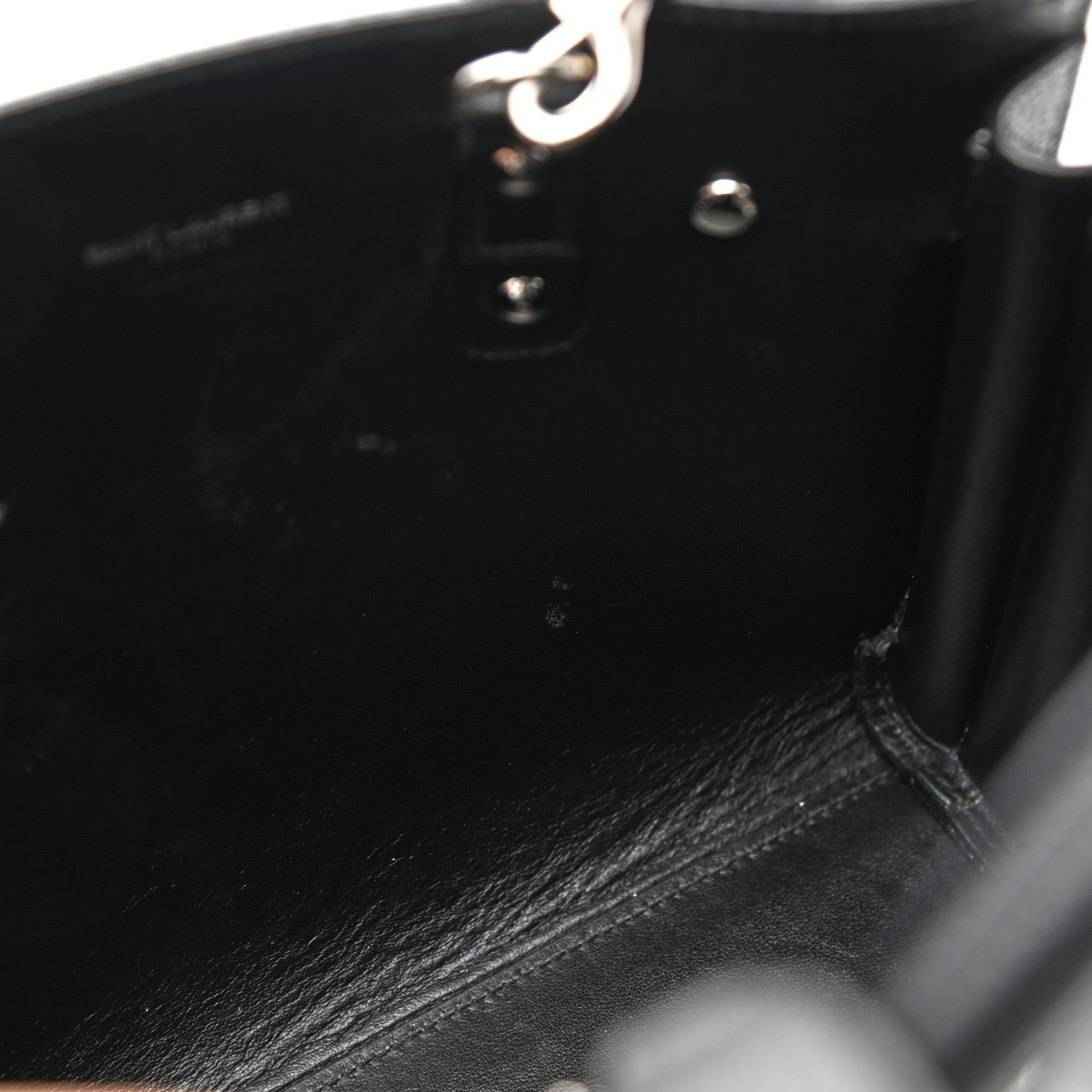 Saint Laurent Grained Calfskin Nano Sac De Jour Black 9 of 15