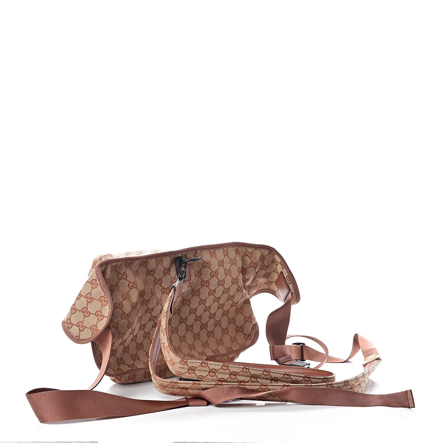 Gucci X MLB GG Monogram LA Dodgers Convertible Belt Bag Beige Ruggine Ivory 5 of 11
