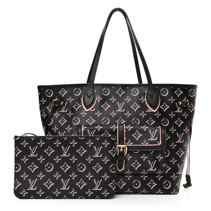 Louis Vuitton Monogram Fall For You Neverfull MM Black 1 of 10
