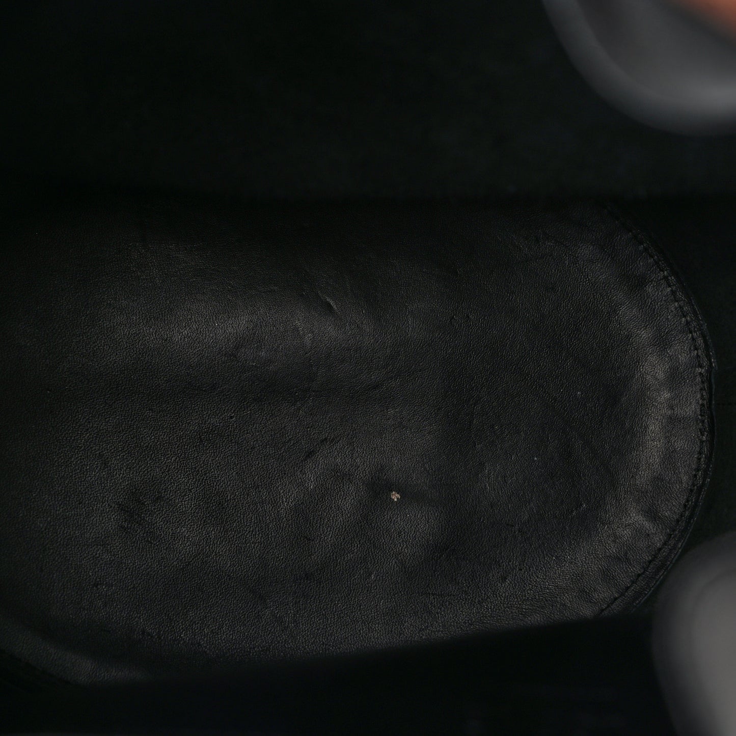 Calfskin Balloon Bucket Bag Black Tan