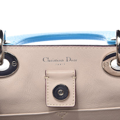 Christian Dior Bullcalf Mini Diorissimo Tote Bleu Nosy 7 of 12