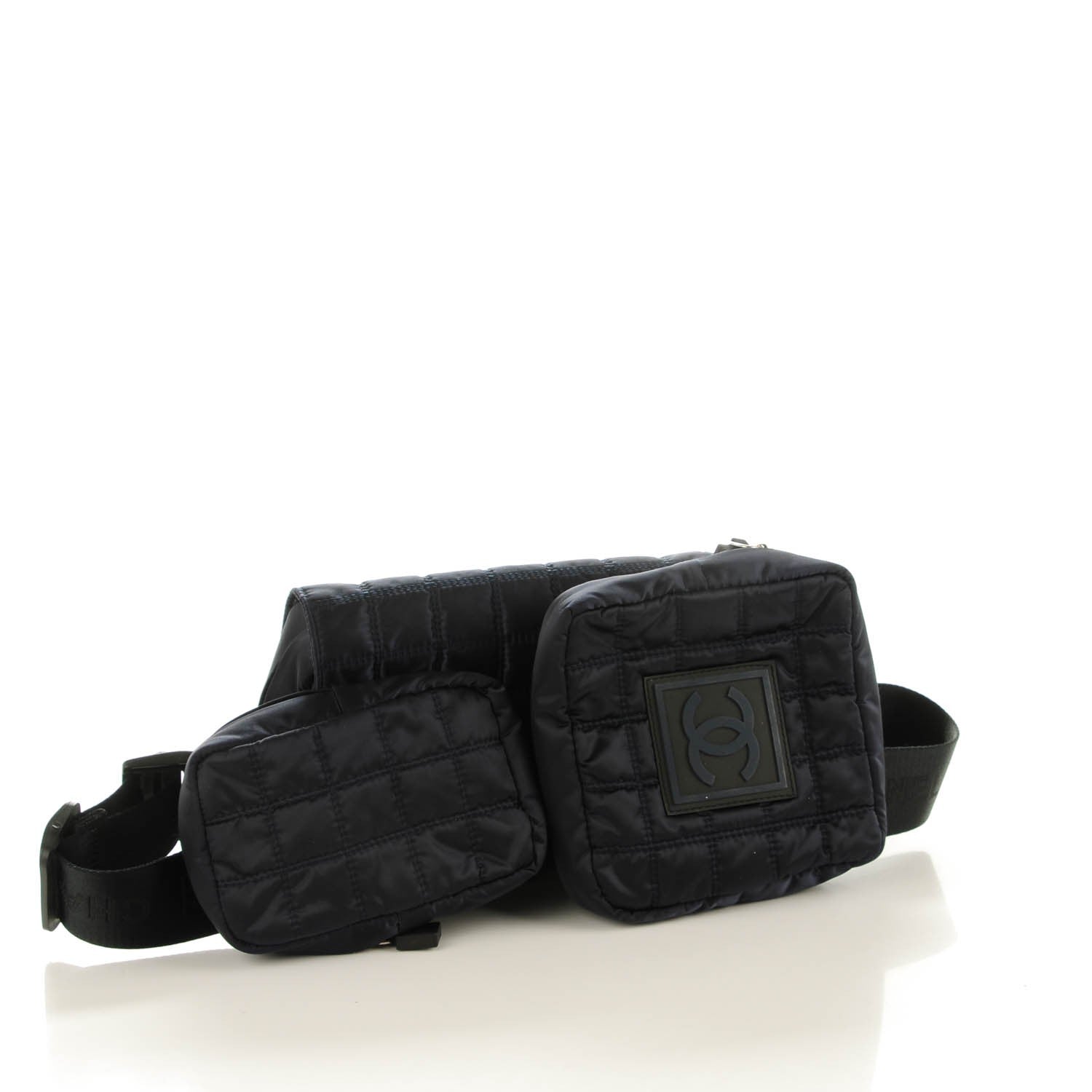 Chanel Nylon Quilted Sport Waist Bag Navy 3 of 6