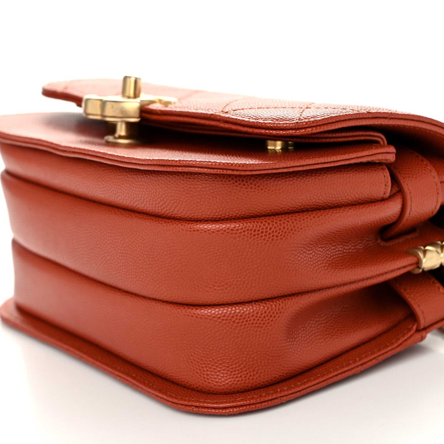 Chanel Caviar Mini Messenger Bag Brown 10 of 10