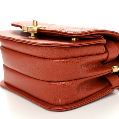 Chanel Caviar Mini Messenger Bag Brown 10 of 10