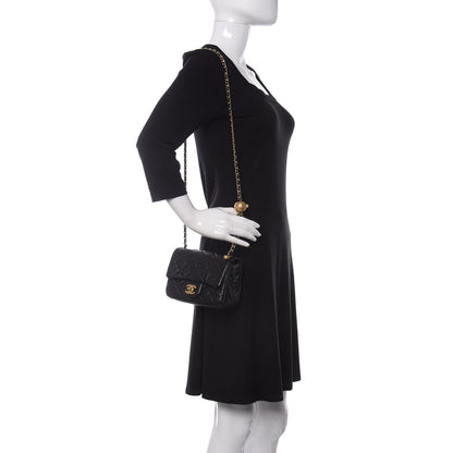 Chanel Lambskin Quilted Mini Pearl Crush Flap Black 2 of 9