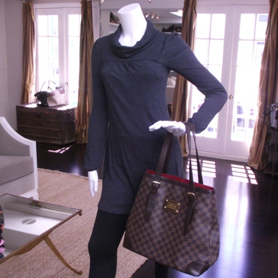 Louis Vuitton Damier Ebene Hampstead GM 2 of 9