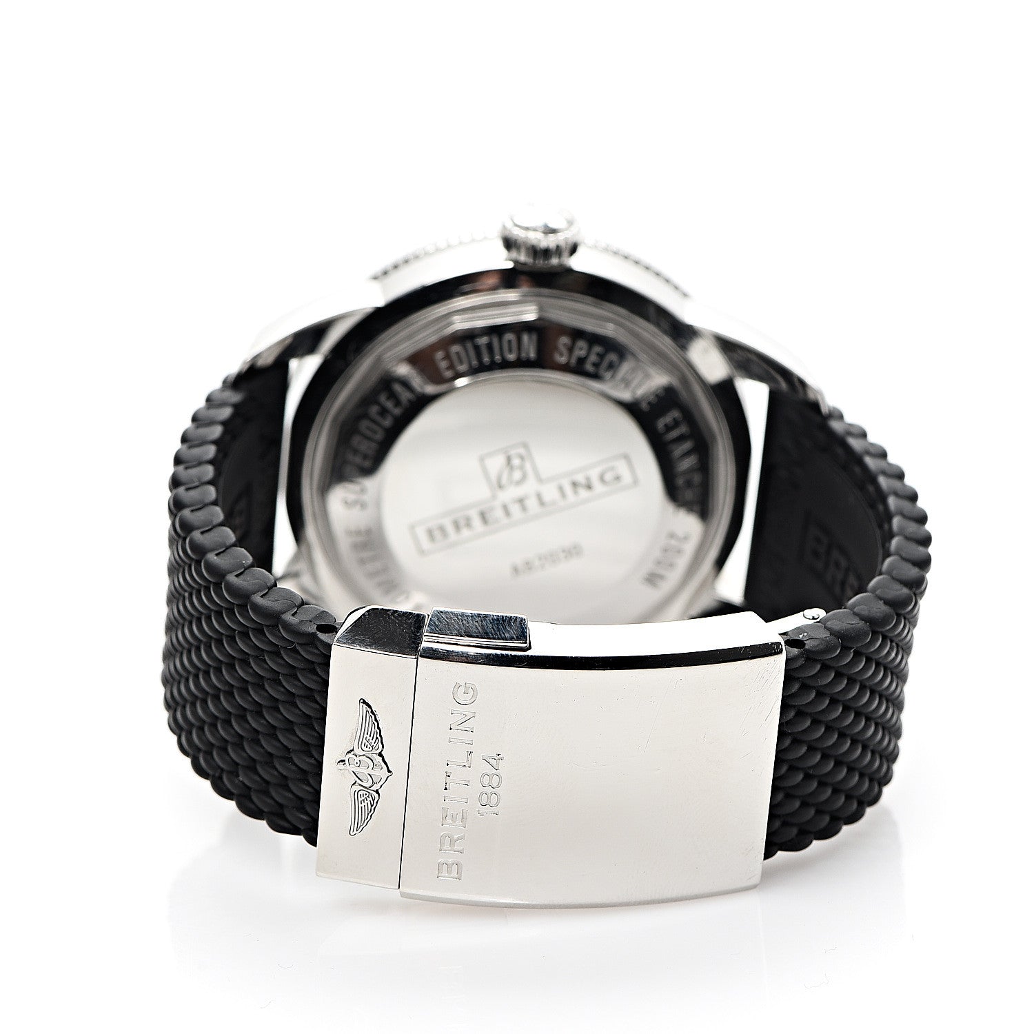 Breitling Stainless Steel Rubber 44mm Superocean Heritage II B20 Automatic Watch Volcano Black AB2030 3 of 8