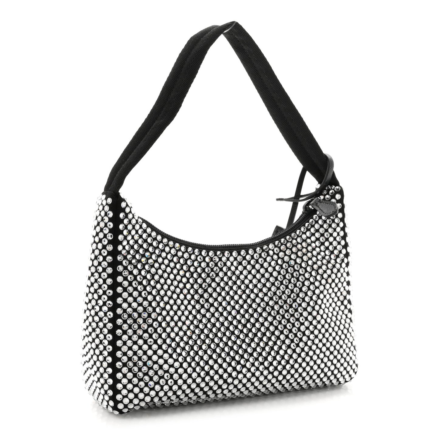 Satin Crystal Mini Re-Edition 2000 Bag Cristal