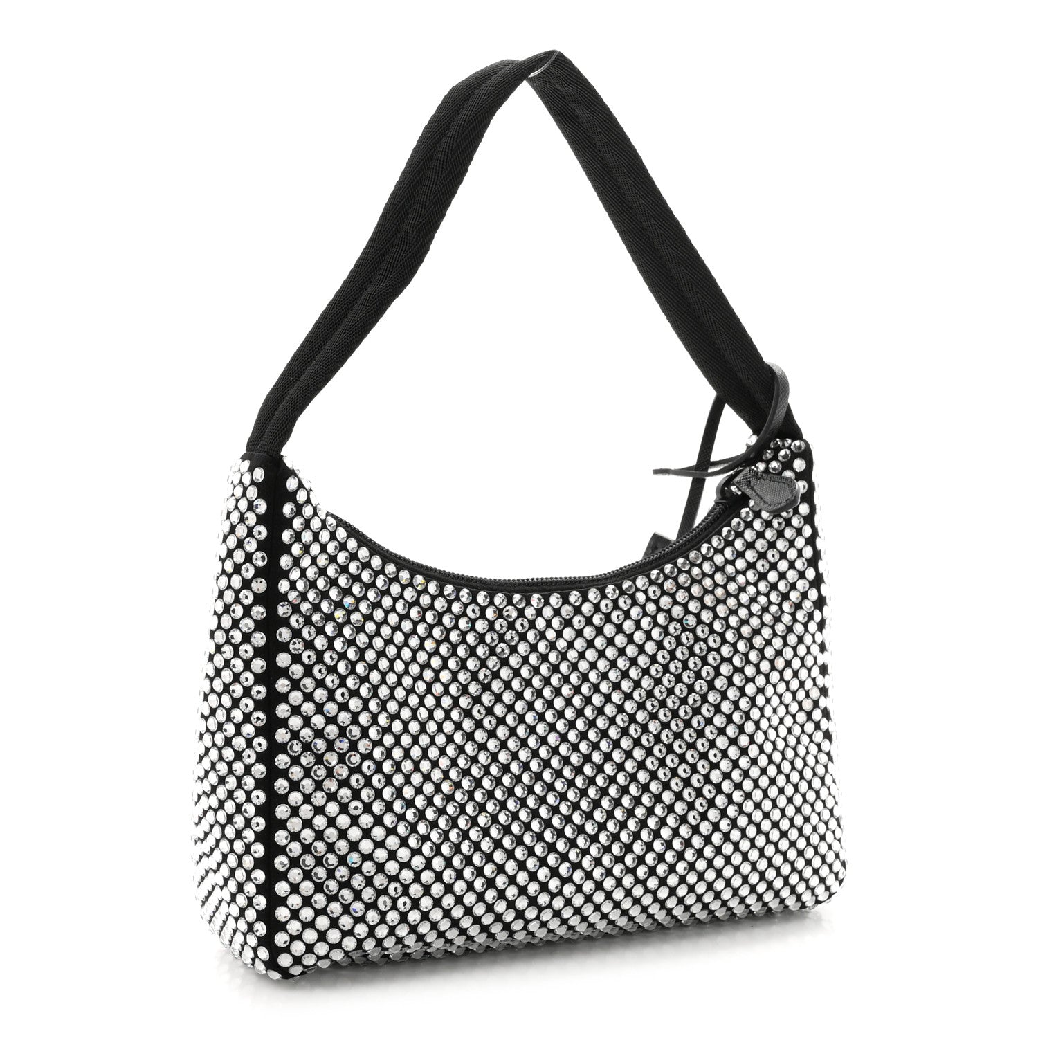 Prada Satin Crystal Mini Re-Edition 2000 Bag Cristal 3 of 9