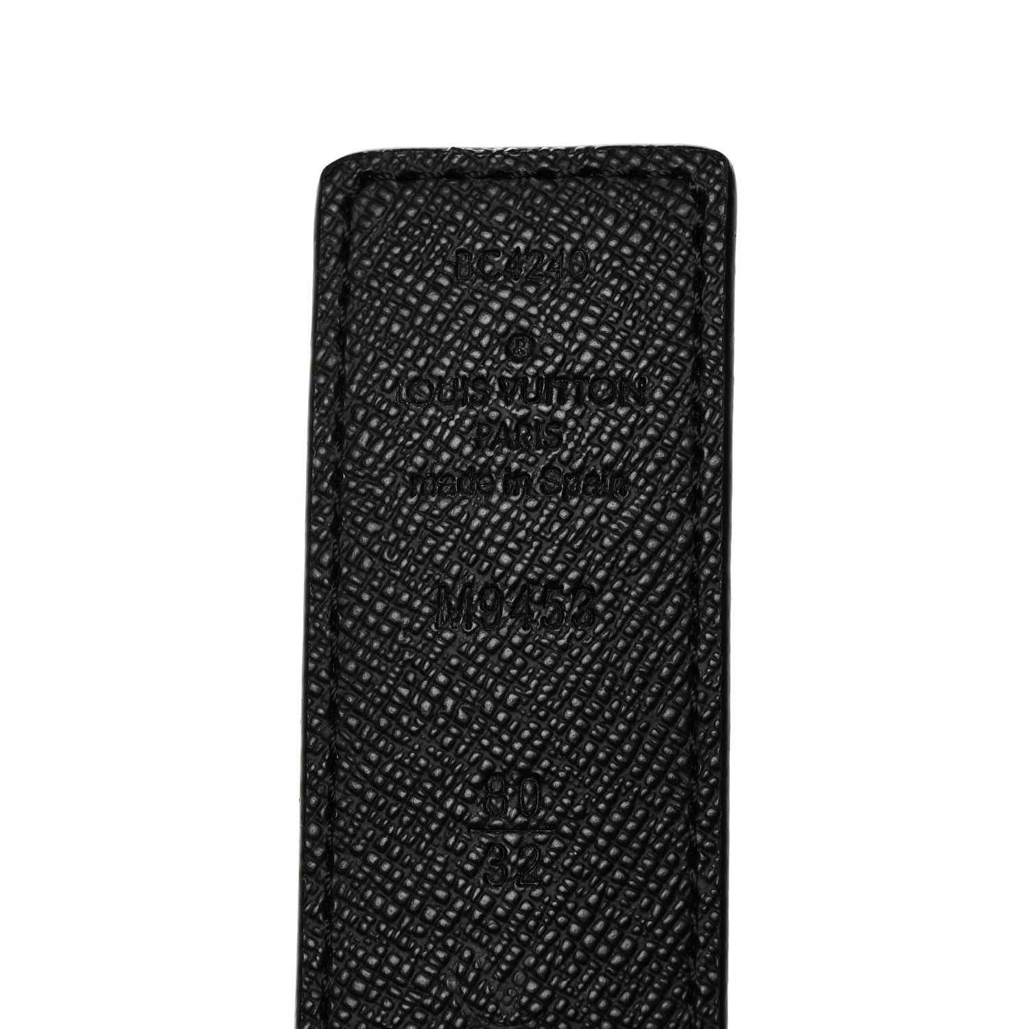Louis Vuitton Calfskin Monogram 40mm LV Initiales Reversible Belt 80 32 Black 4 of 6