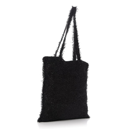 Chanel Tweed Resin Strass Large Robot Shopping Bag Black 3 of 9