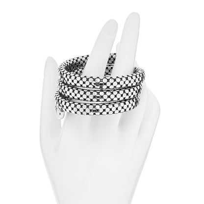 John Hardy Sterling Silver Dot Triple Coil Bracelet 2 of 5