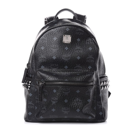 MCM Visetos Small Side Stud Stark Backpack Black 1 of 12
