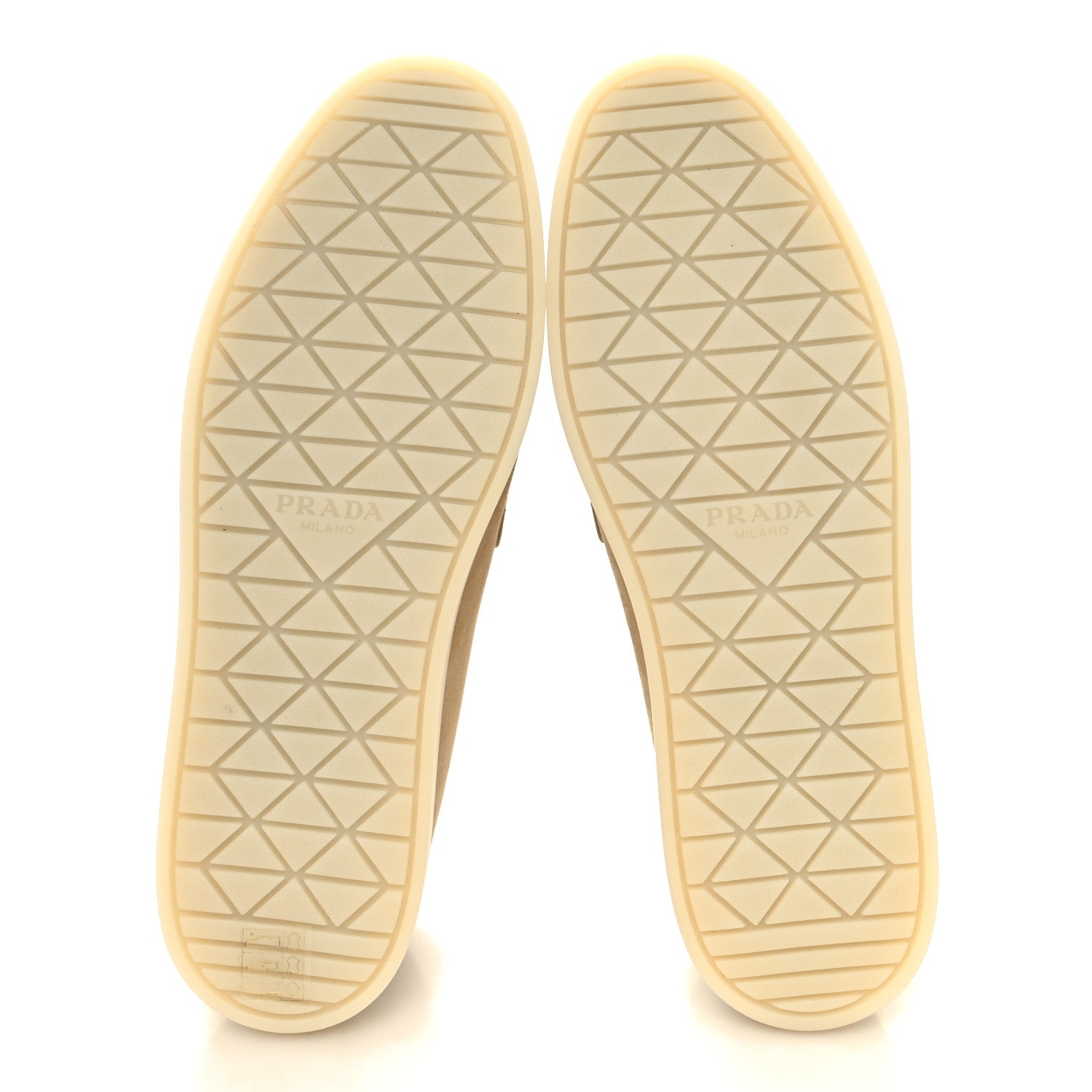 Prada Suede Saint Tropez Loafer 39 Ecru 5 of 9