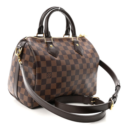 Louis Vuitton Damier Ebene Speedy Bandouliere 25 3 of 10
