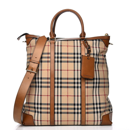 Burberry Horseferry Check Garnett Tote Tan 1 of 13