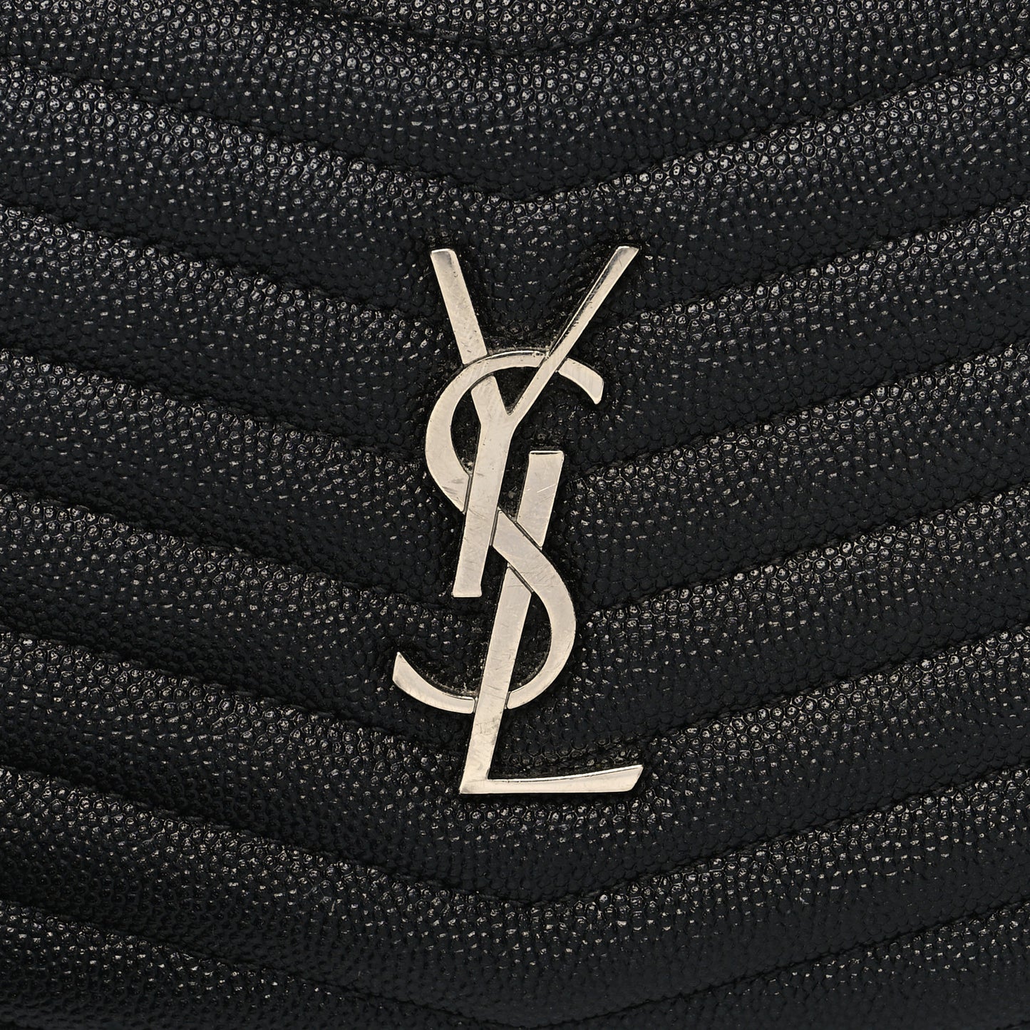 Grain De Poudre Matelasse Monogram Mini Lou Camera Bag Black