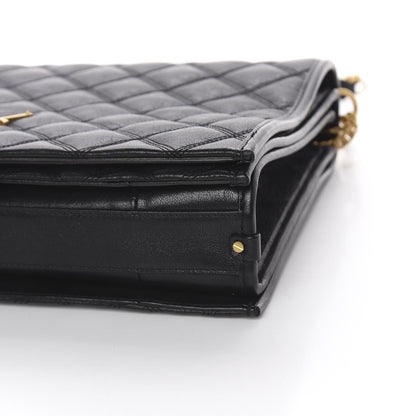 Saint Laurent Lambskin Quilted Large Becky Chain Bag Black 8 of 10