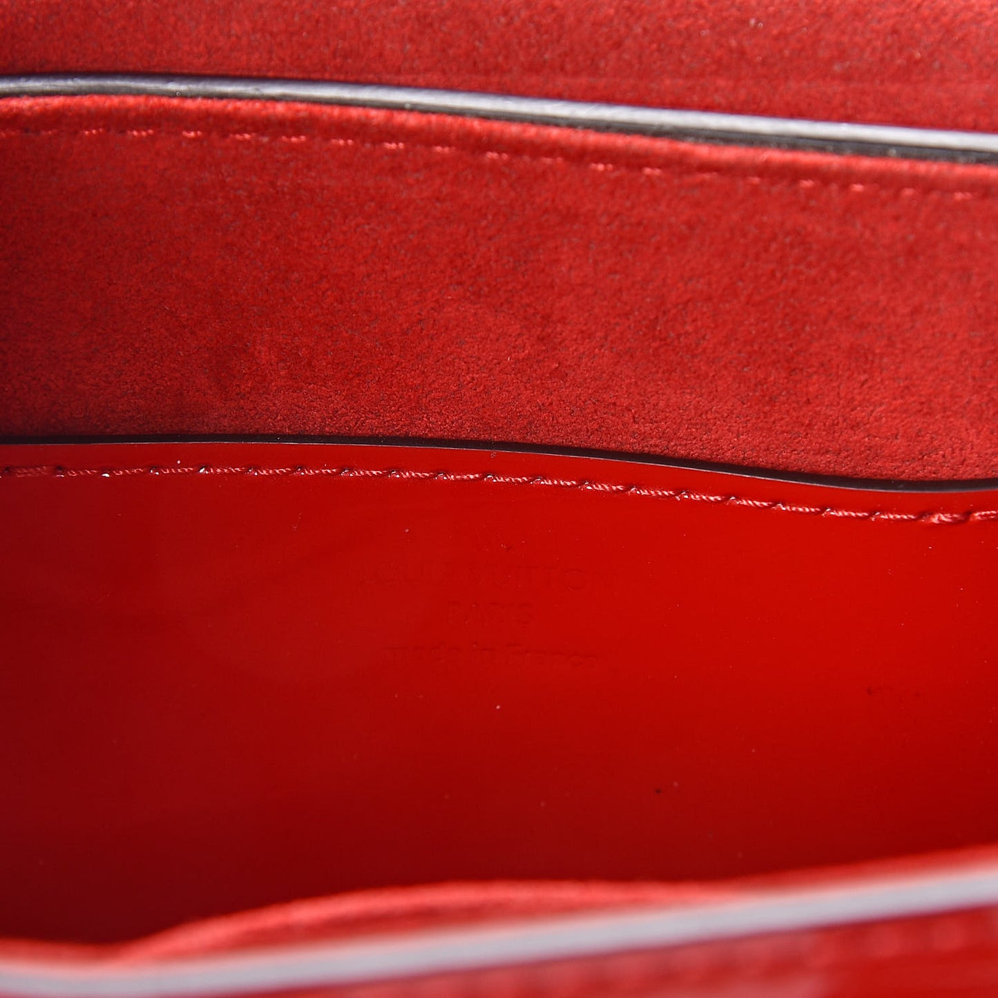 Patent Monogram Infrarouge Twist Shoulder Bag PM Coquelicot