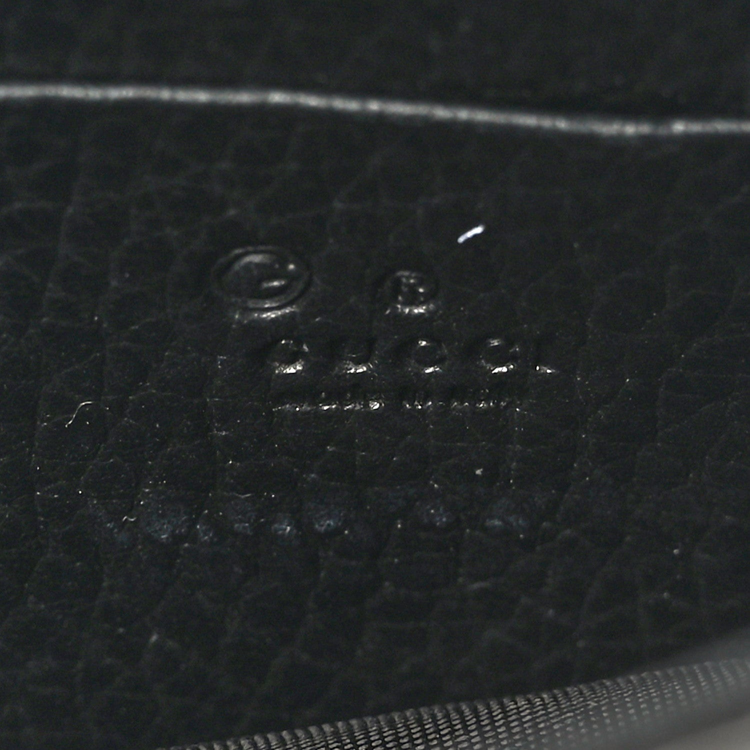 Gucci Dollar Calfskin Interlocking G Chain Wallet Black 6 of 8