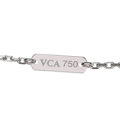 Van Cleef & Arpels 18K White Gold Mother of Pearl Vintage Alhambra Pendant Necklace 5 of 8