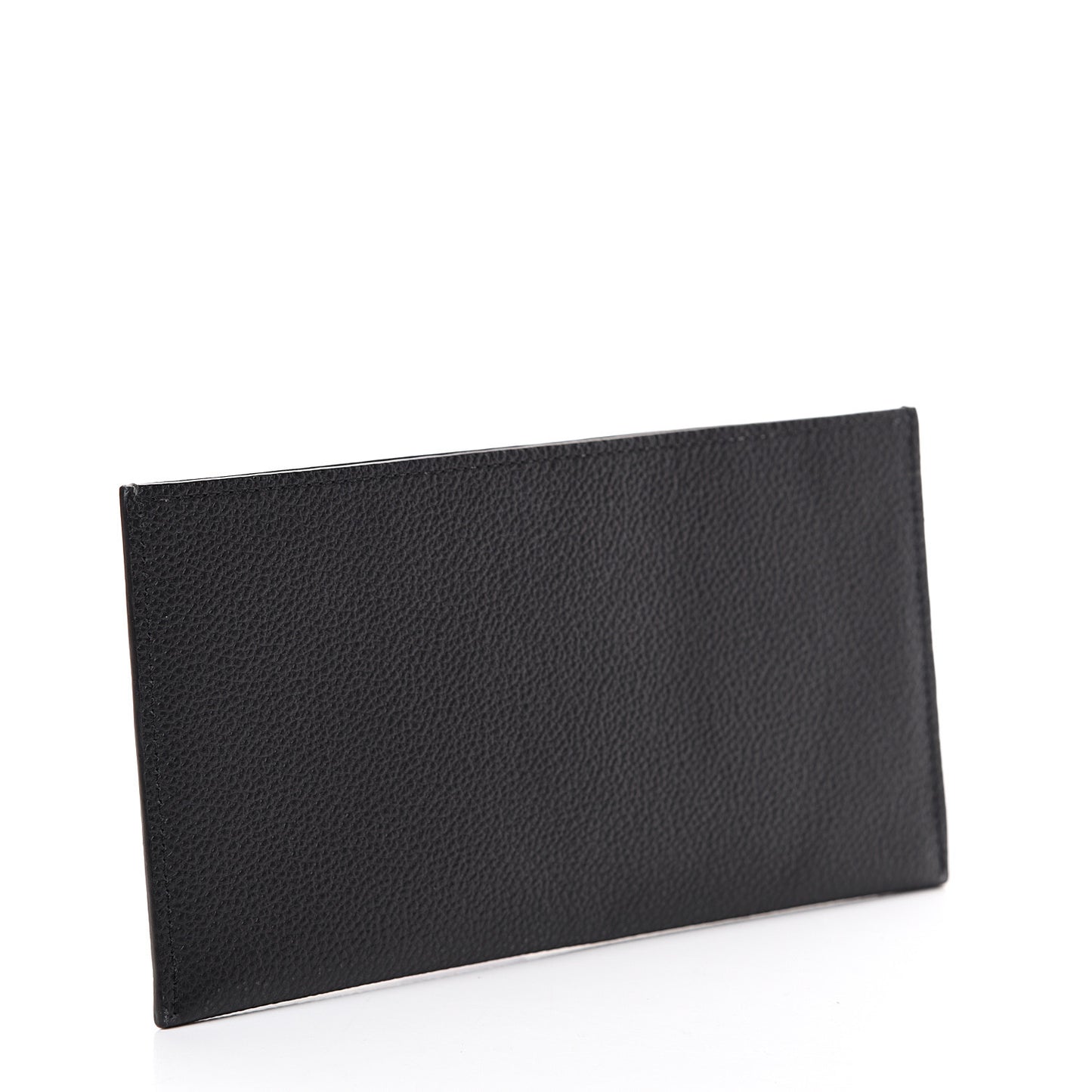 Calfskin Felicie Chain Wallet Card Holder Insert Black