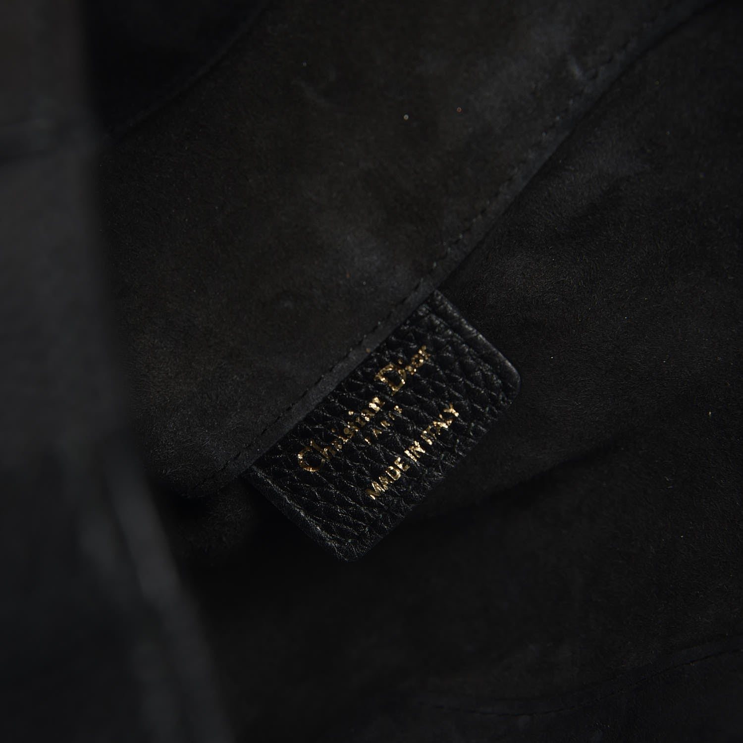 Christian Dior Grained Calfskin D-Bee Shopper Black 7 of 10