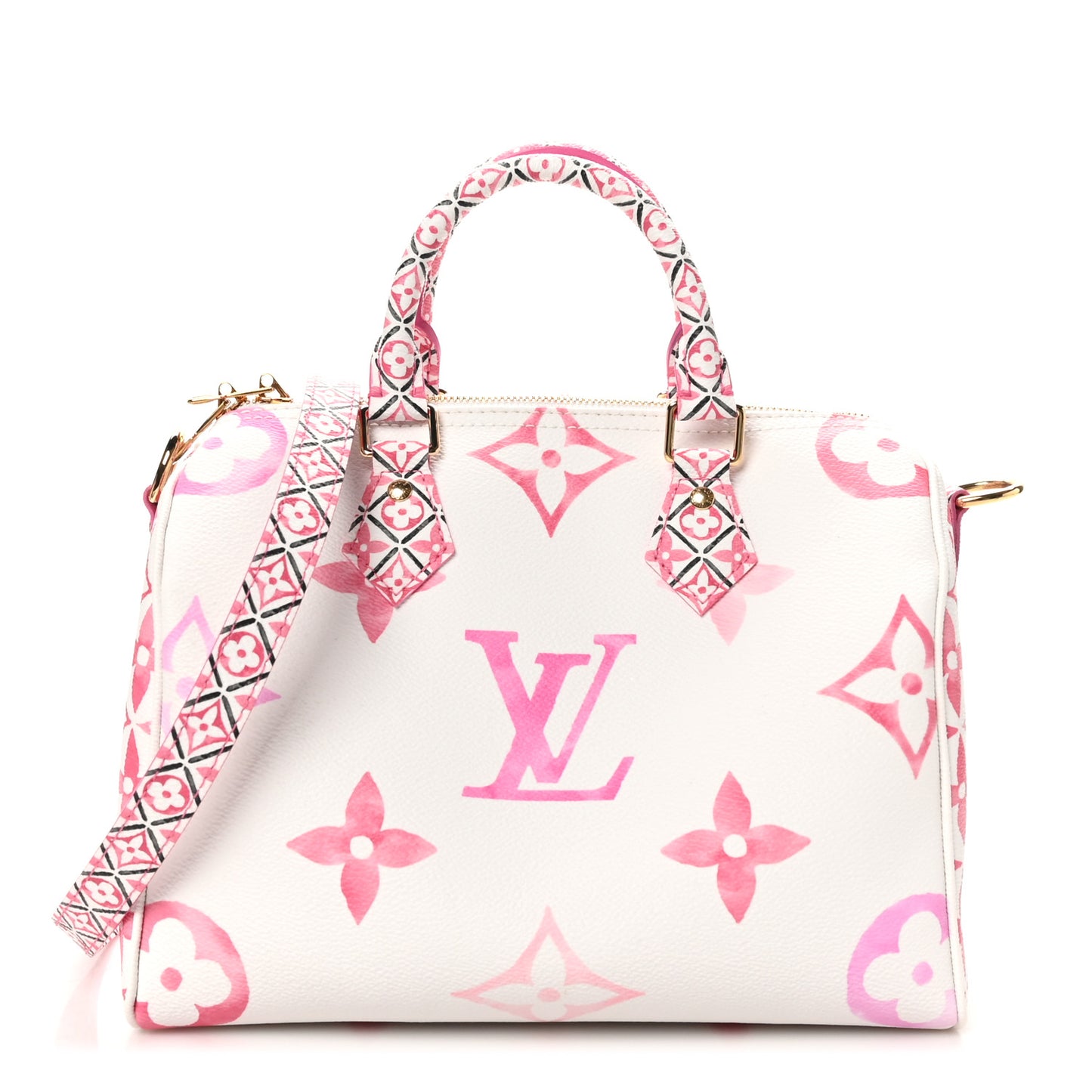 Monogram Giant By The Pool 2.0 Speedy Bandouliere 25 Rose