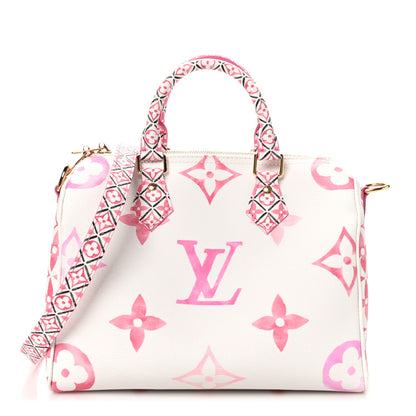 Louis Vuitton Monogram Giant By The Pool 2.0 Speedy Bandouliere 25 Rose 1 of 9