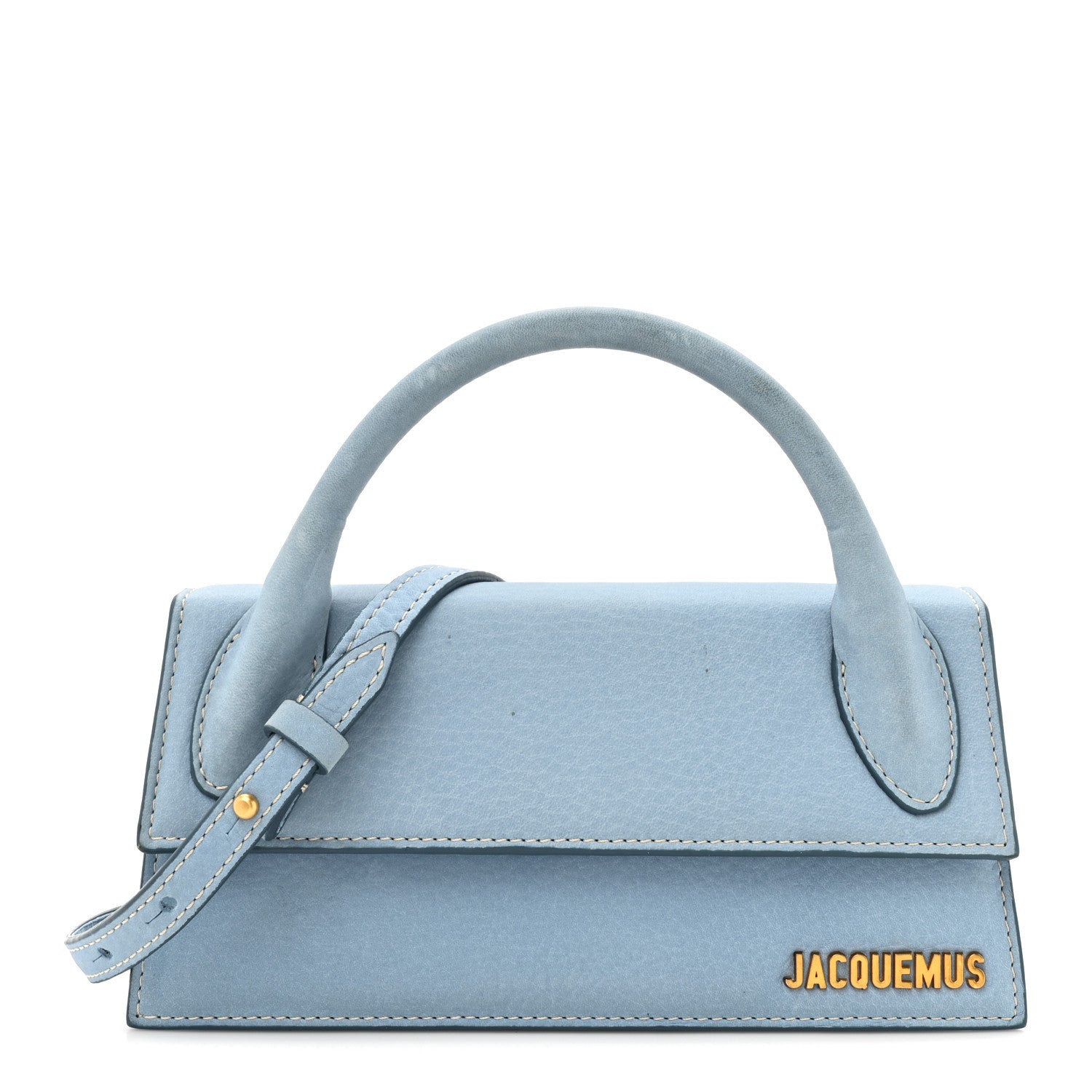 Jacquemus Calfskin Le Chiquito Long Light Blue 1 of 16