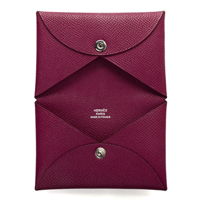 Hermes Epsom Calvi Card Case Tosca 5 of 7