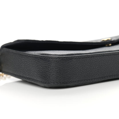 Louis Vuitton Empreinte Pochette Felicie Chain Wallet Black 10 of 12