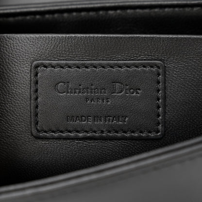 Christian Dior Lambskin Maxi Cannage Small 30 Montaigne Chain Top Handle Bag Black 6 of 11